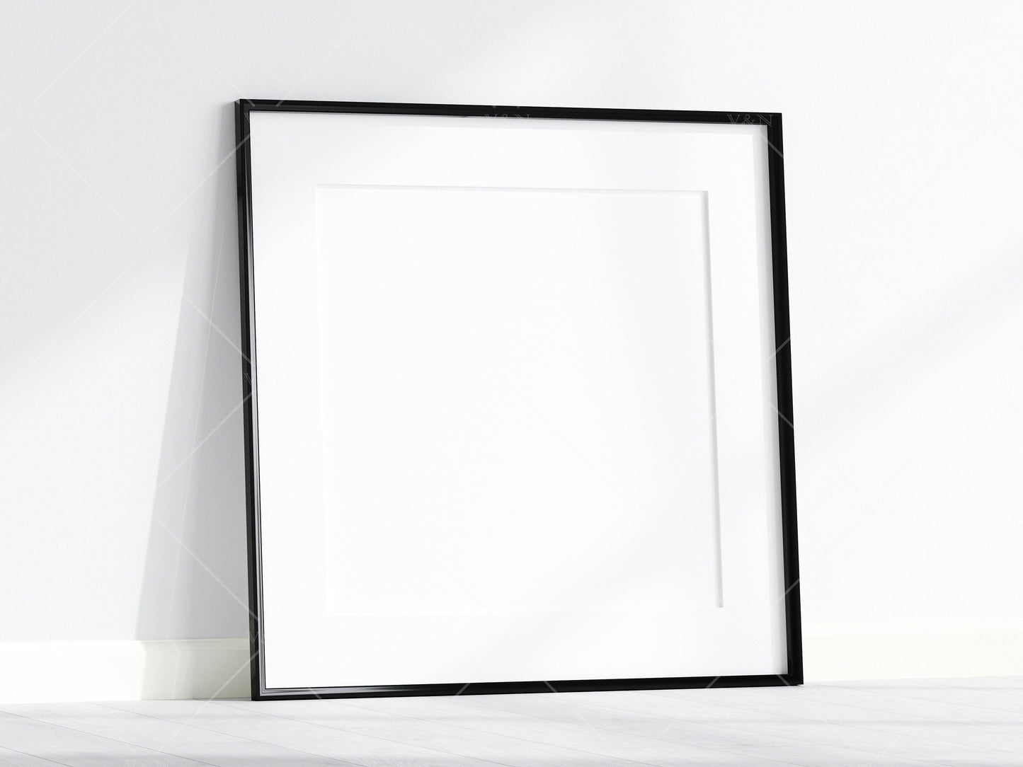 Minimalist Frame Mockup, Square Black Frame Mockup, Poster Mockup, Square Frame Mockup, Frame Mockup for Print, JPG PSD