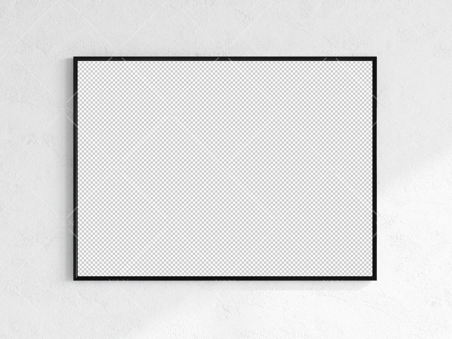 Minimalist Frame Mockup, Landscape Black Frame Mockup A1, Horizontal Frame Mockup, Frame Mockup for Print, Frame Mockup for Art