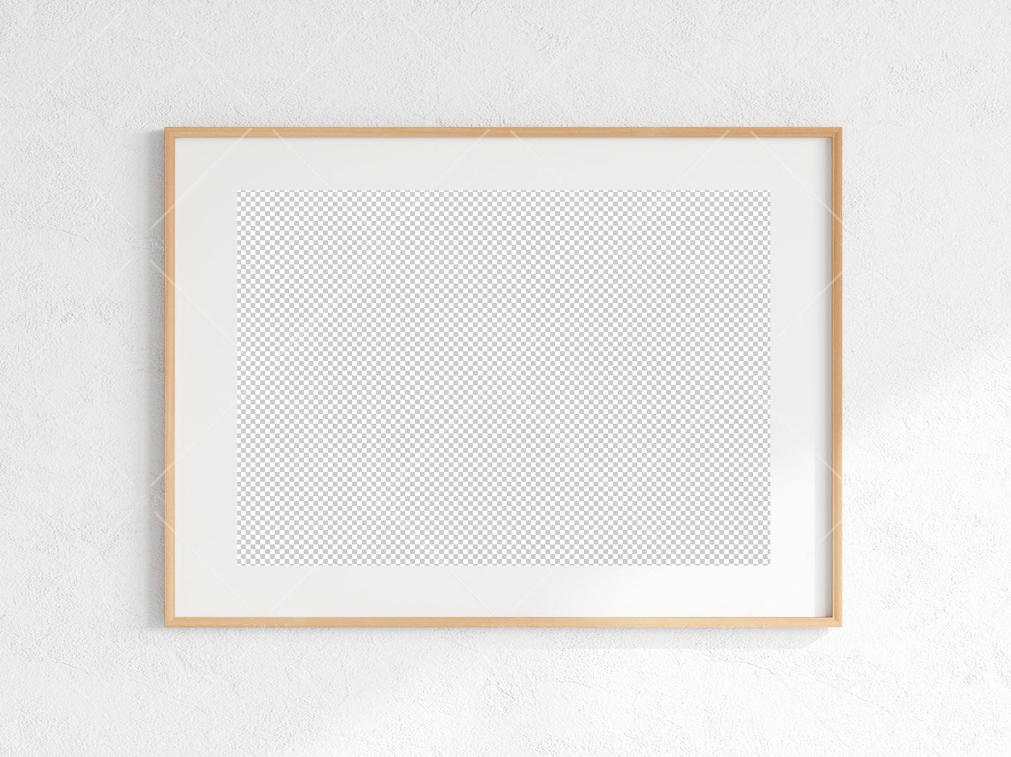 Minimalist Frame Mockup, Landscape Wooden Frame Mockup A1, Horizontal Frame Mockup, Frame Mockup for Print, Frame Mockup for Art