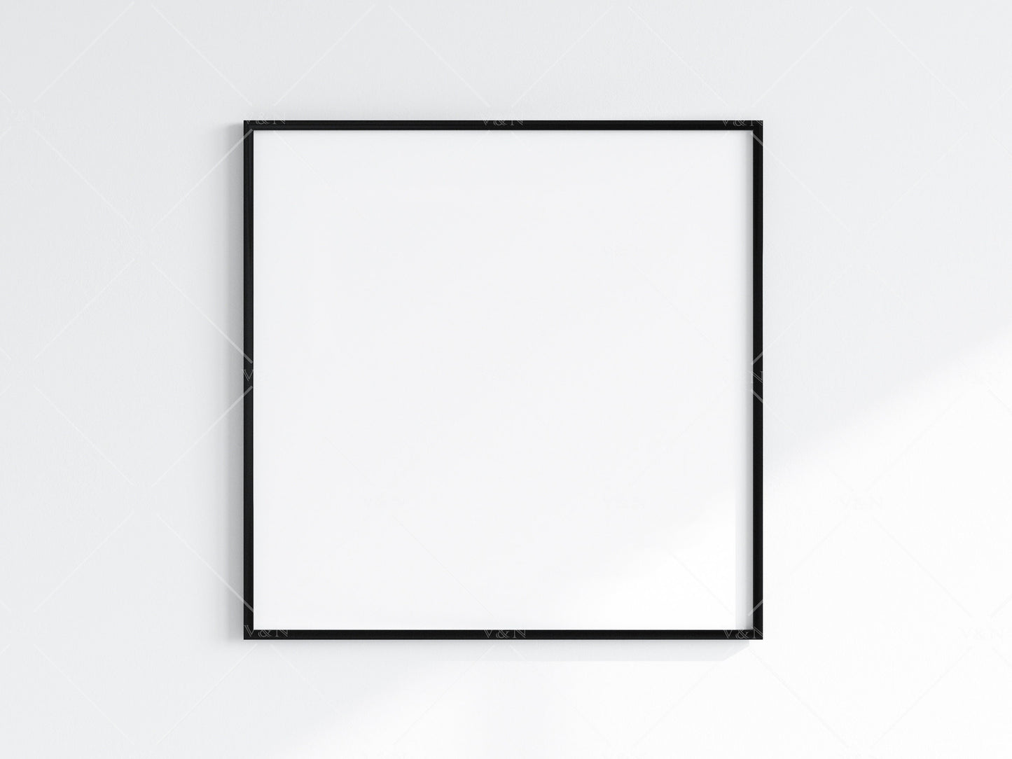 Minimalist Frame Mockup, Square Black Frame Mockup, Poster Mockup, Square Frame Mockup, Frame Mockup for Print, JPG PNG PSD