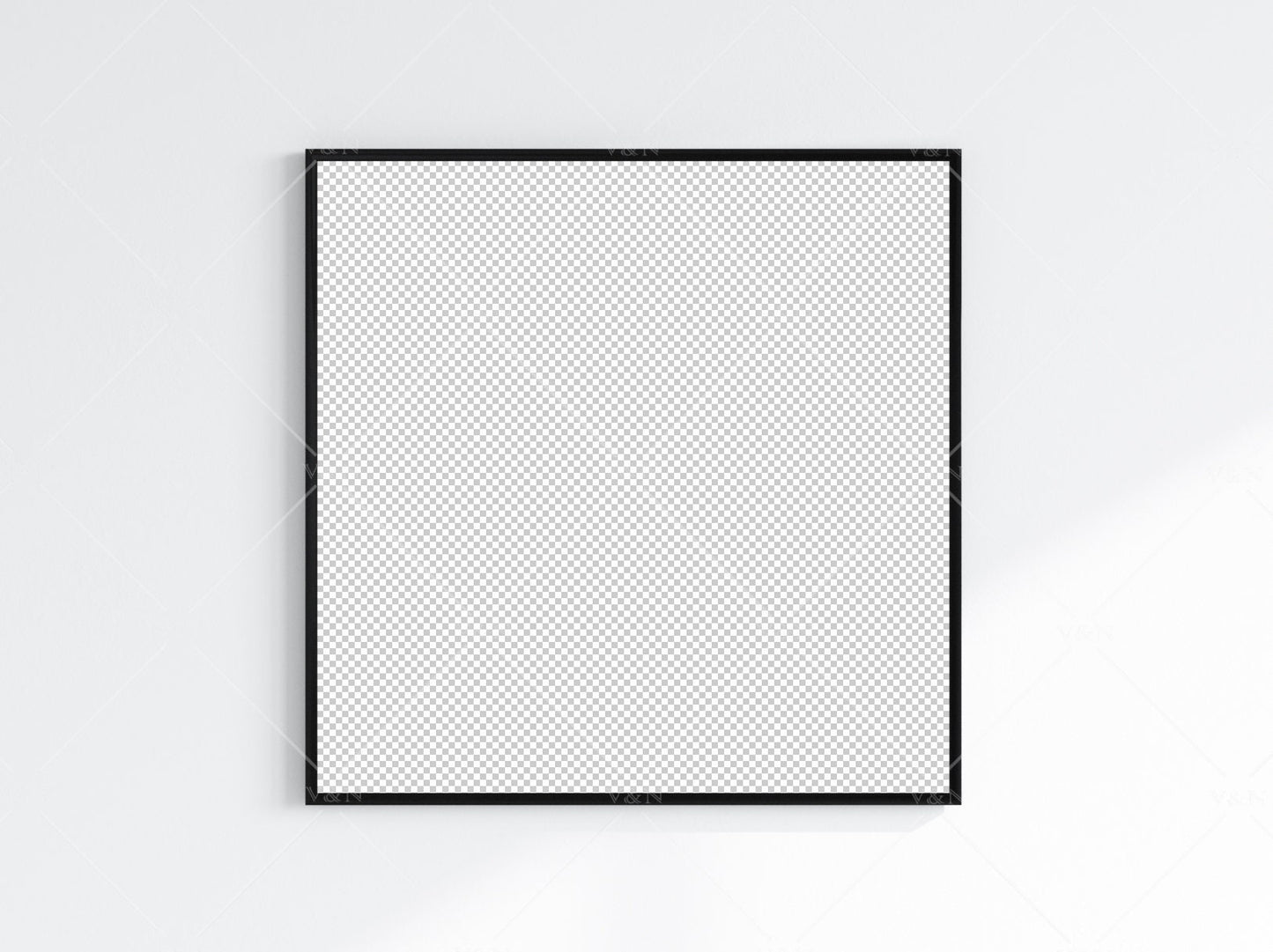 Minimalist Frame Mockup, Square Black Frame Mockup, Poster Mockup, Square Frame Mockup, Frame Mockup for Print, JPG PNG PSD