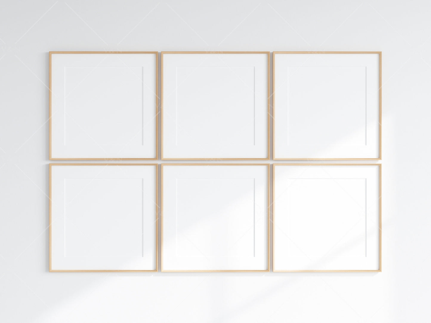 6 Minimalist Frames Mockup, 6 Square Wooden Frames Mockup, Poster Mockup, Six Square Frames Mockup, 6 Frame Mockup for Print, JPG PNG PSD