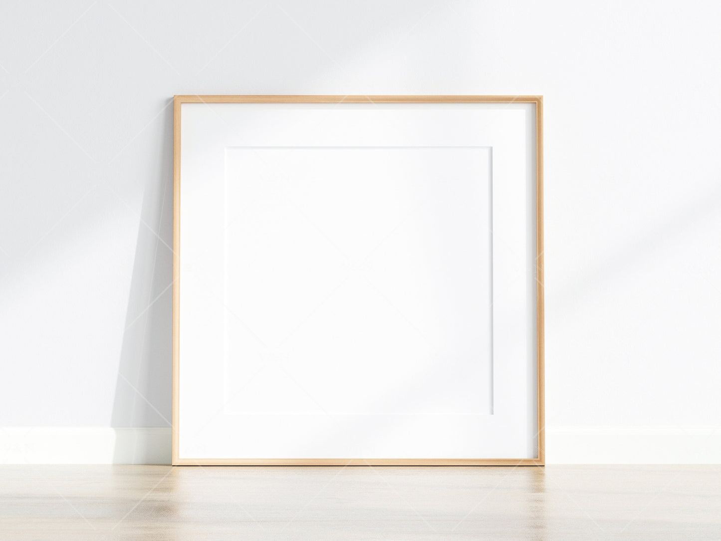 Minimalist Frame Mockup, Square Wooden Frame Mockup, Poster Mockup, Square Frame Mockup, Frame Mockup for Print, JPG PNG PSD