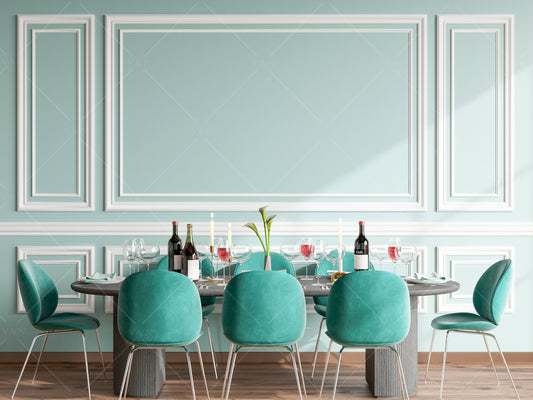 Blank Wall Mockup, Empty Wall Mockup, Modern Interior Wall Mockup, Dining Room Wall Mockup, Wall Mockup