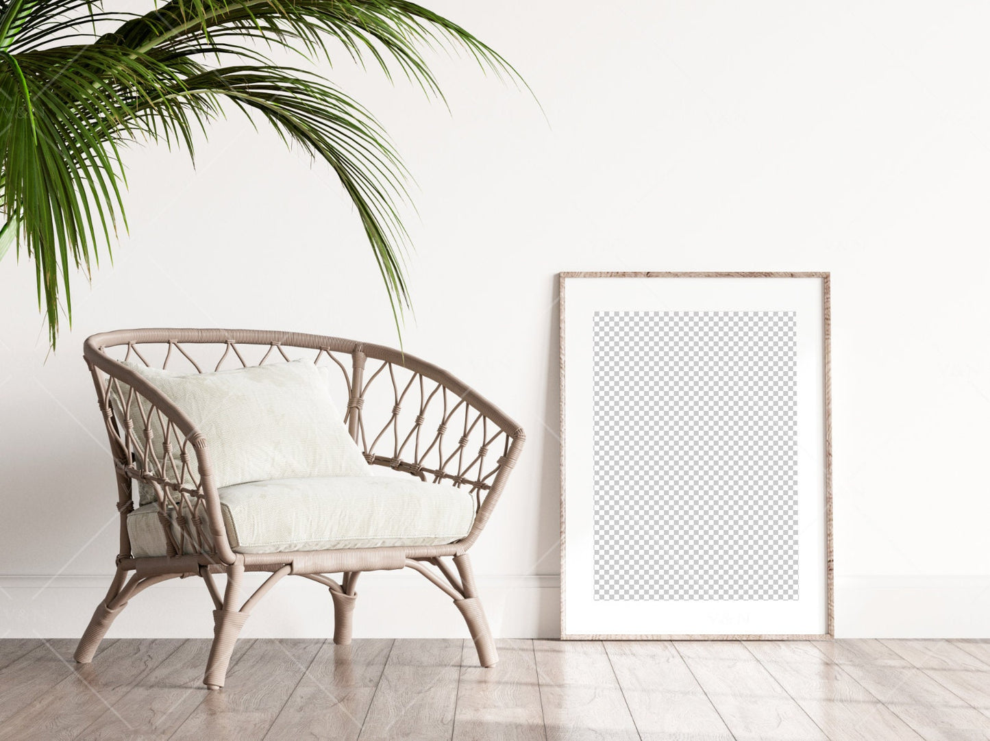 Living Room Frame Mockup, Minimalist Frame Mockup, Vertical Wooden Frame Mockup A1, Vertical Frames Mockup, Frame Mockup, PSD JPG PNG