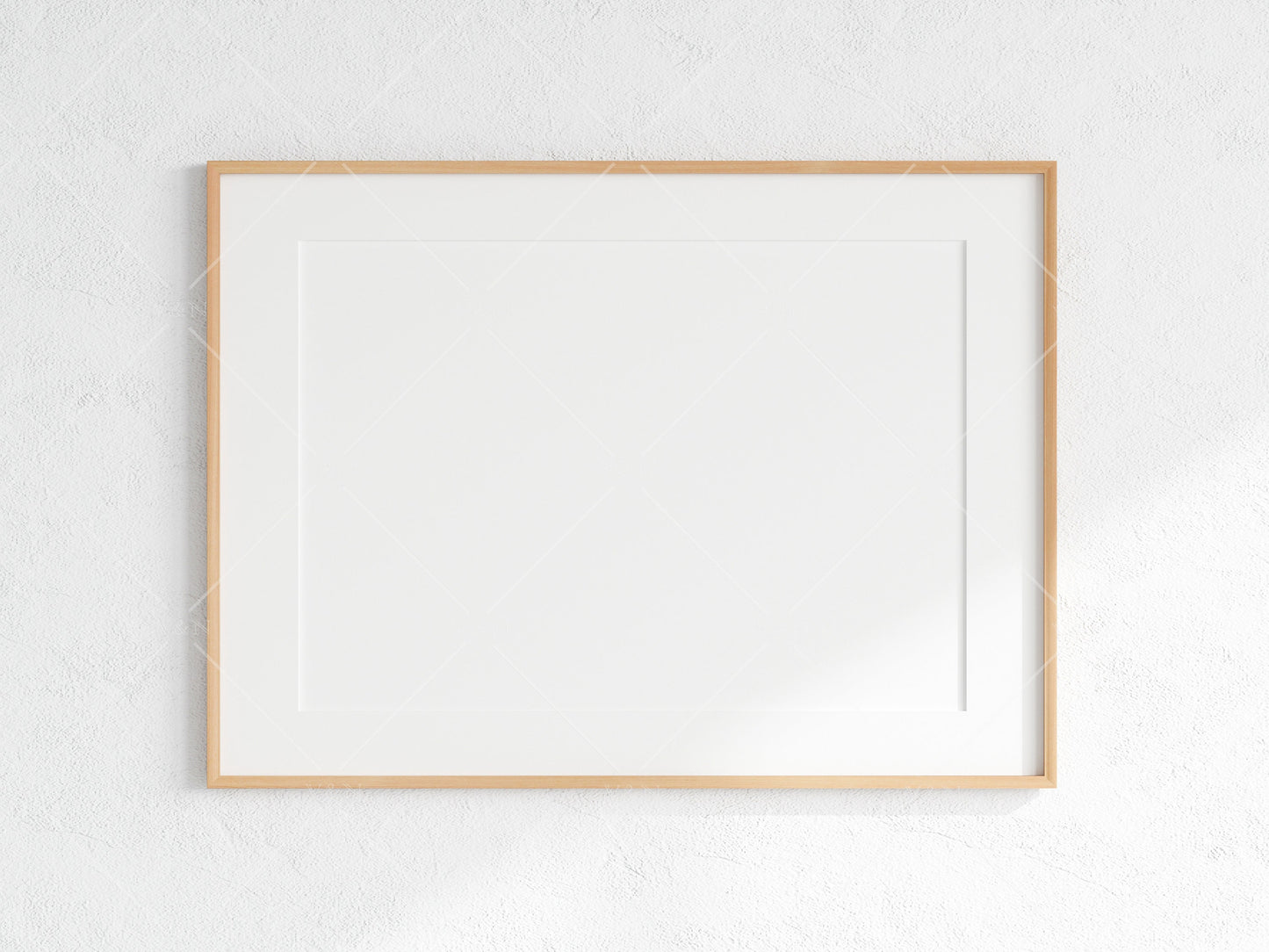 Minimalist Frame Mockup, Landscape Wooden Frame Mockup A1, Horizontal Frame Mockup, Frame Mockup for Print, Frame Mockup for Art