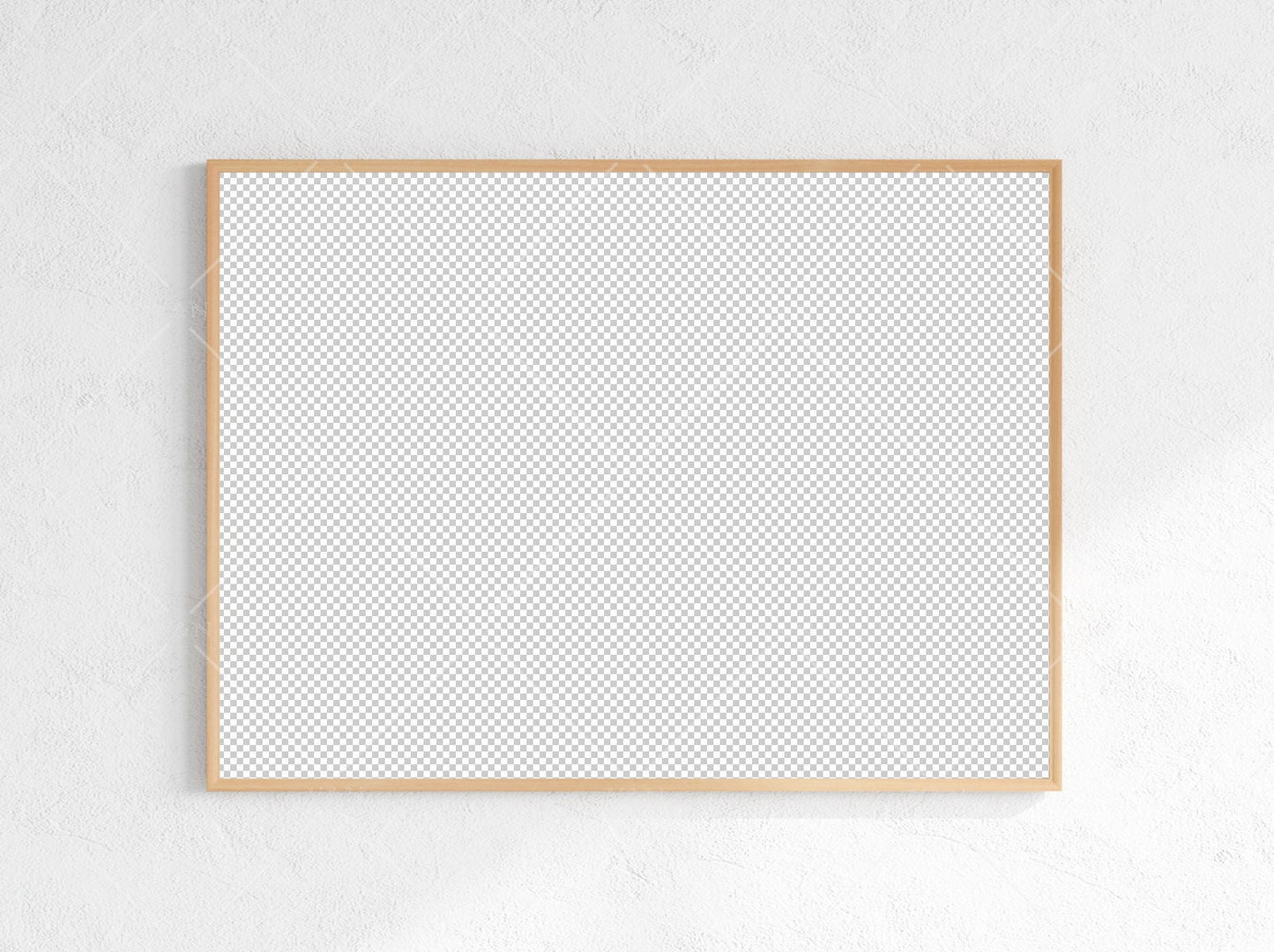 Minimalist Frame Mockup, Landscape Wooden Frame Mockup A1, Horizontal Frame Mockup, Frame Mockup for Print, Frame Mockup for Art