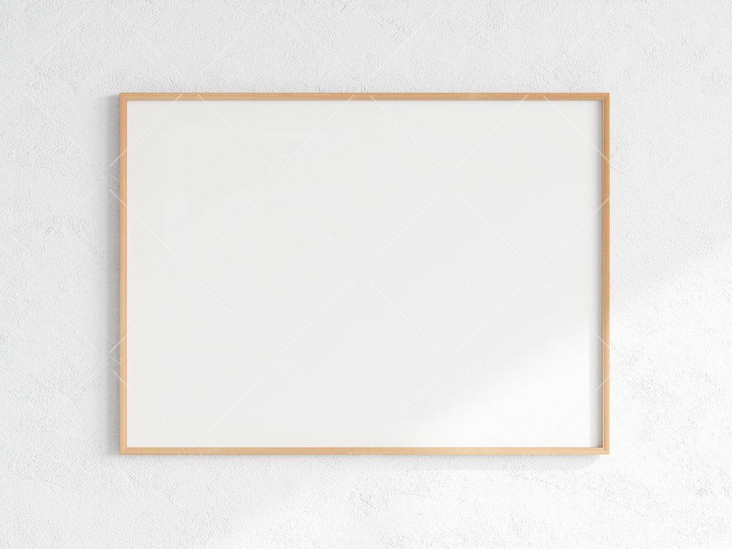 Minimalist Frame Mockup, Landscape Wooden Frame Mockup A1, Horizontal Frame Mockup, Frame Mockup for Print, Frame Mockup for Art