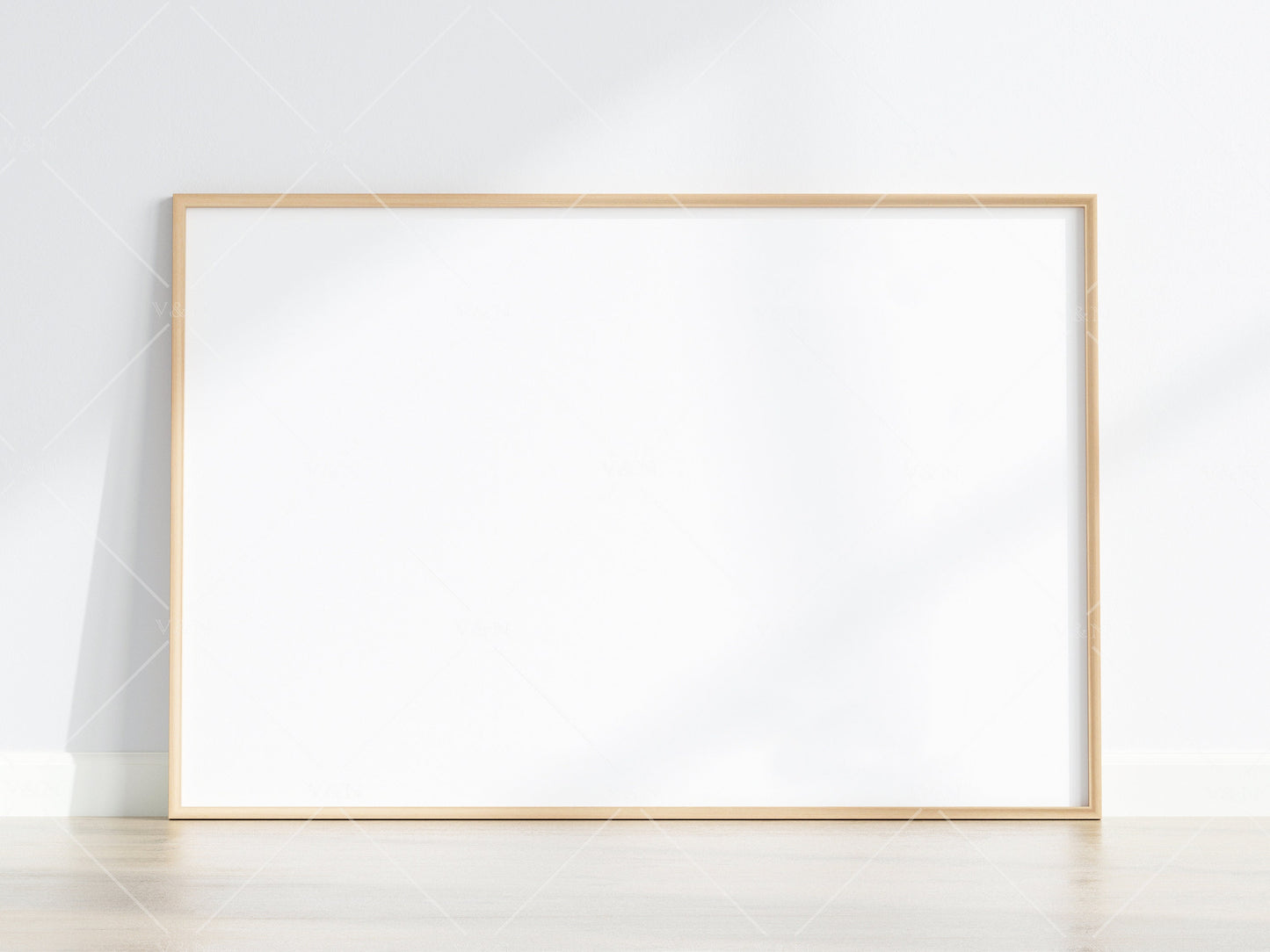 Minimalist Frame Mockup, Landscape Wooden Frame Mockup 3*2, Horizontal Frame Mockup 3*2, Frame Mockup for Print, Frame Mockup for Art