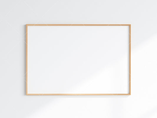 Minimalist Frame Mockup, Landscape Wooden Frame Mockup 3*2, Horizontal Frame Mockup 3*2, Frame Mockup for Print, Frame Mockup for Art