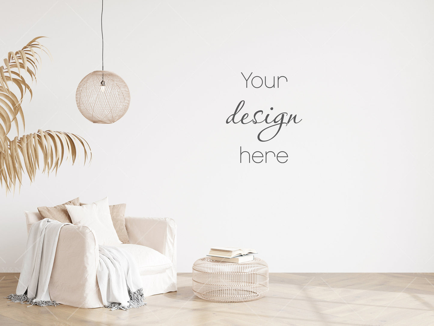 Modern Interior Wall Mockup, Blank Wall Mockup, Empty Wall Mockup, Living Room Wall Mockup, Wall Mockup, Modern Living Room Wall Mockup