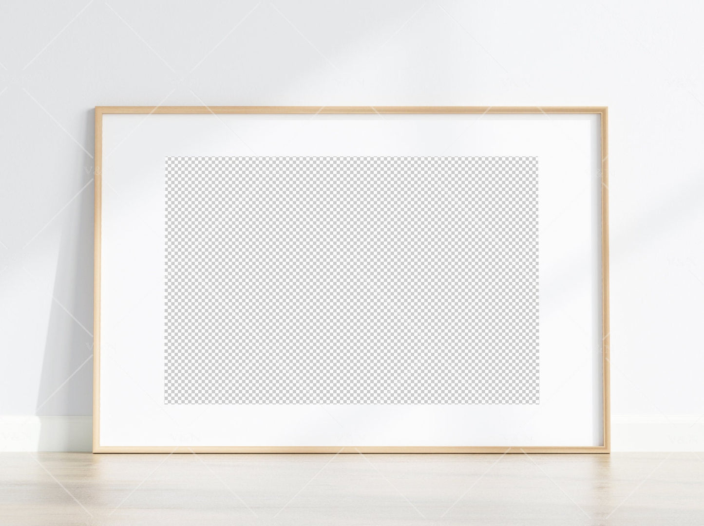 Minimalist Frame Mockup, Landscape Wooden Frame Mockup 3*2, Horizontal Frame Mockup 3*2, Frame Mockup for Print, Frame Mockup for Art