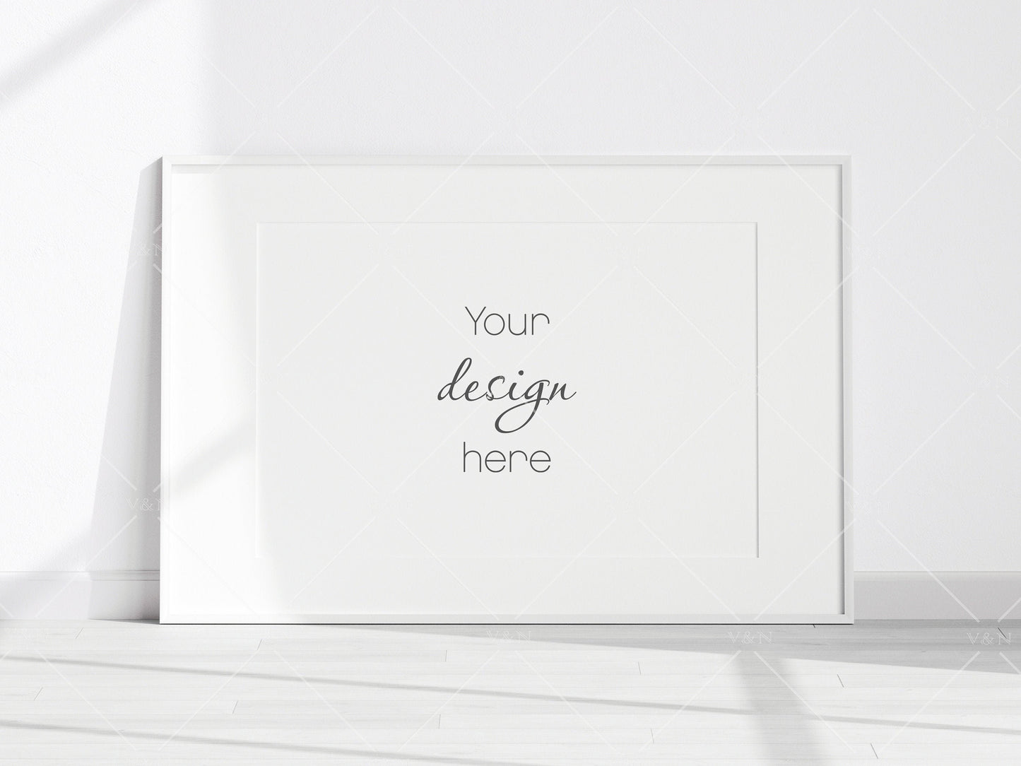 Minimalist Frame Mockup, Landscape White Frame Mockup 3*2, Horizontal Frame Mockup 3*2, Frame Mockup for Print, Frame Mockup for Art