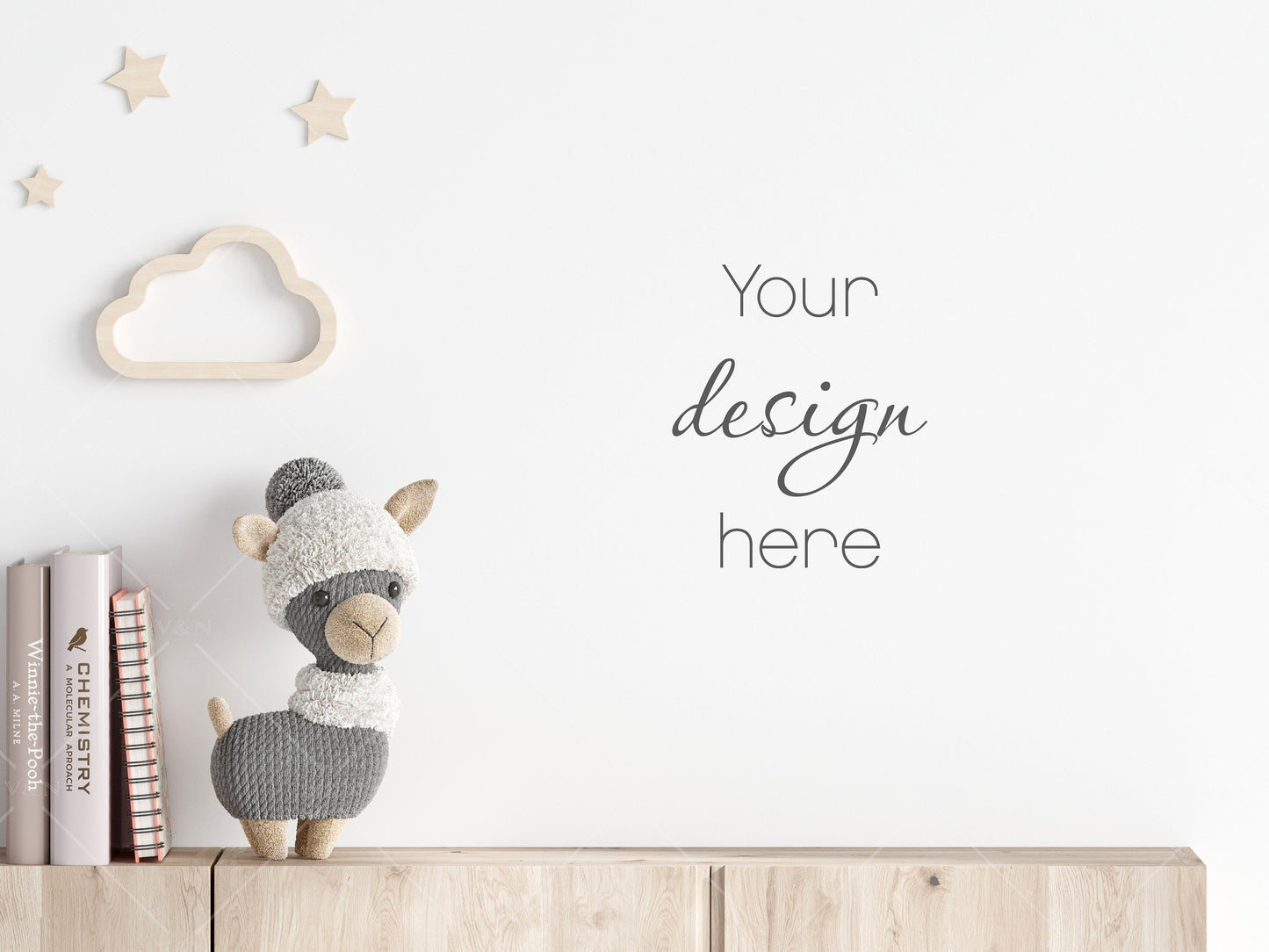 Empty Wall Mockup Nursery, Modern Kid's Room Mockup, Children's Room Mockup, Empty Wall Nursery Interior Mockup, Minimalist Nursery Mockup