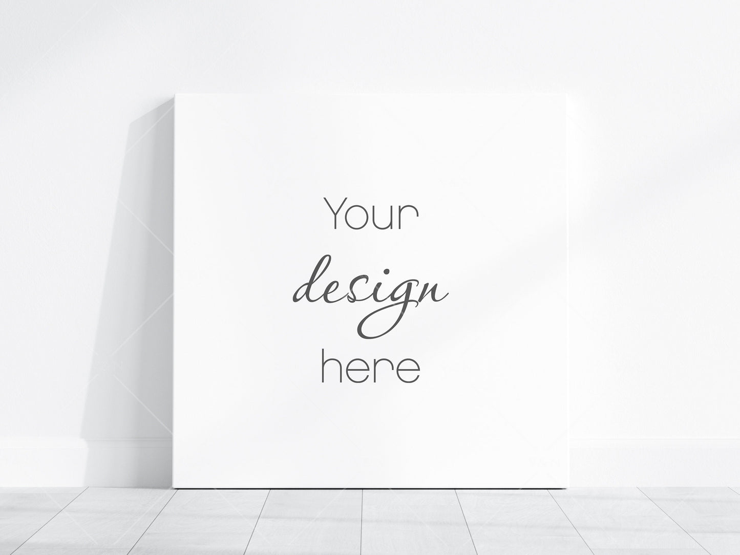 1x1 Canvas Mockup PSD, Square Canvas Mockup Smart Object in Photoshop, Minimalist Square Canvas Mockup JPG PSD