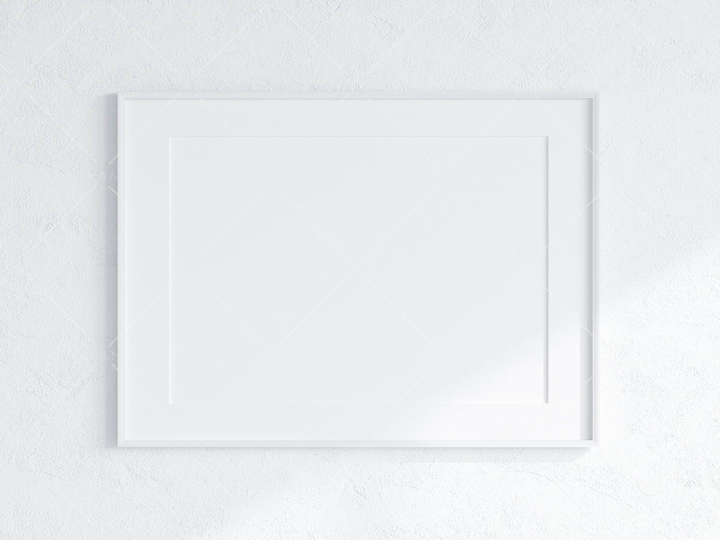 Minimalist Frame Mockup, Landscape White Frame Mockup A1, Horizontal Frame Mockup, Frame Mockup for Print, Frame Mockup for Art