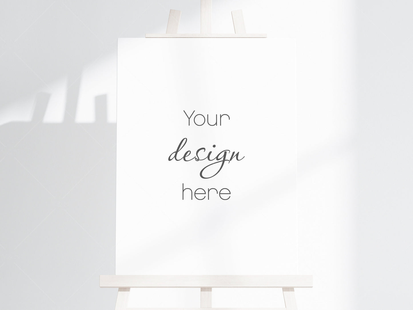 3x4 Canvas Mockup PSD, Easel Mockup, Vertical Canvas Mockup Smart Object in Photoshop, Minimalist Portrait Canvas Mockup JPG PSD