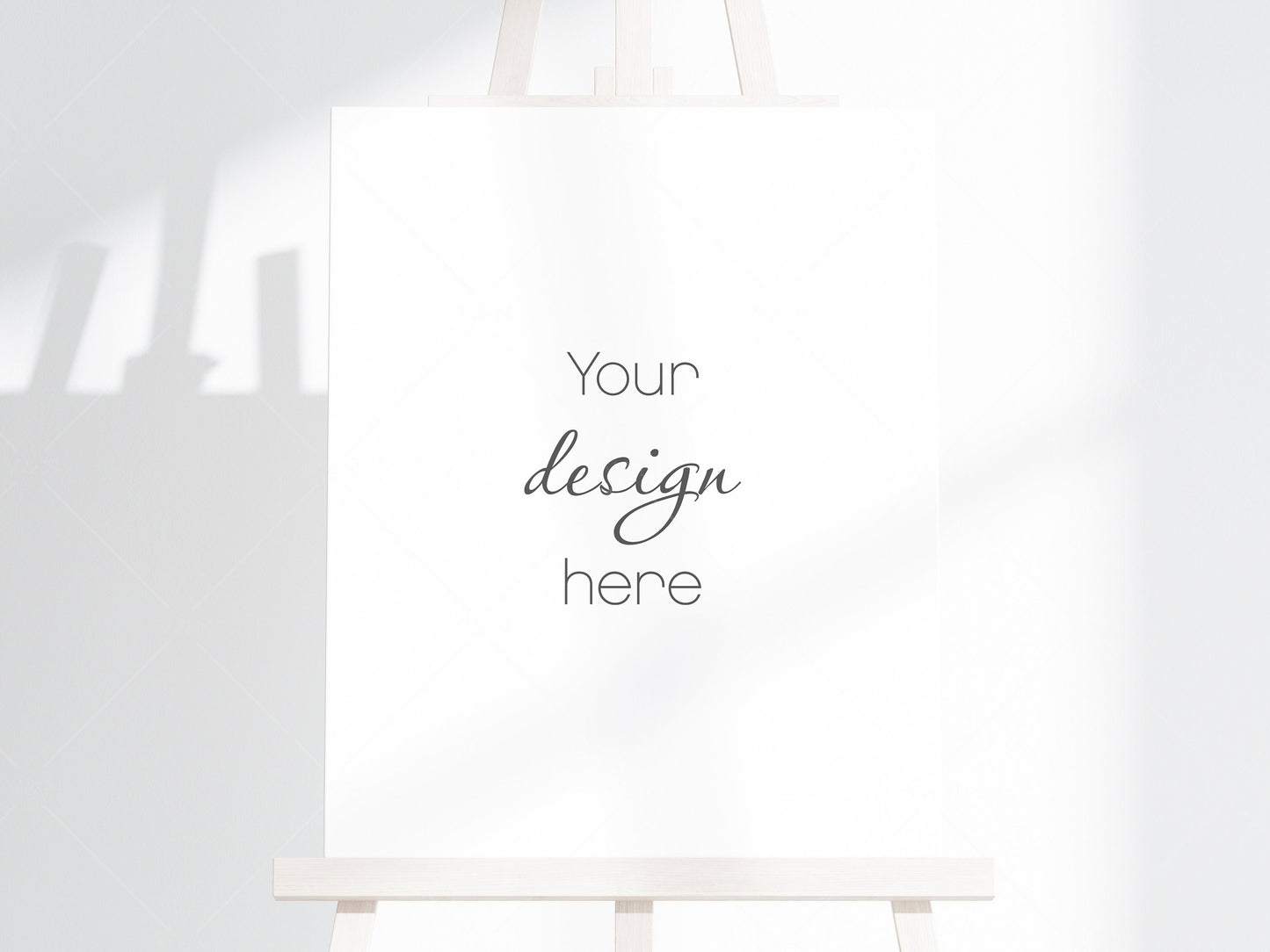 4x5 Canvas Mockup PSD, Easel Mockup, Vertical Canvas Mockup Smart Object in Photoshop, Minimalist Portrait Canvas Mockup JPG PSD