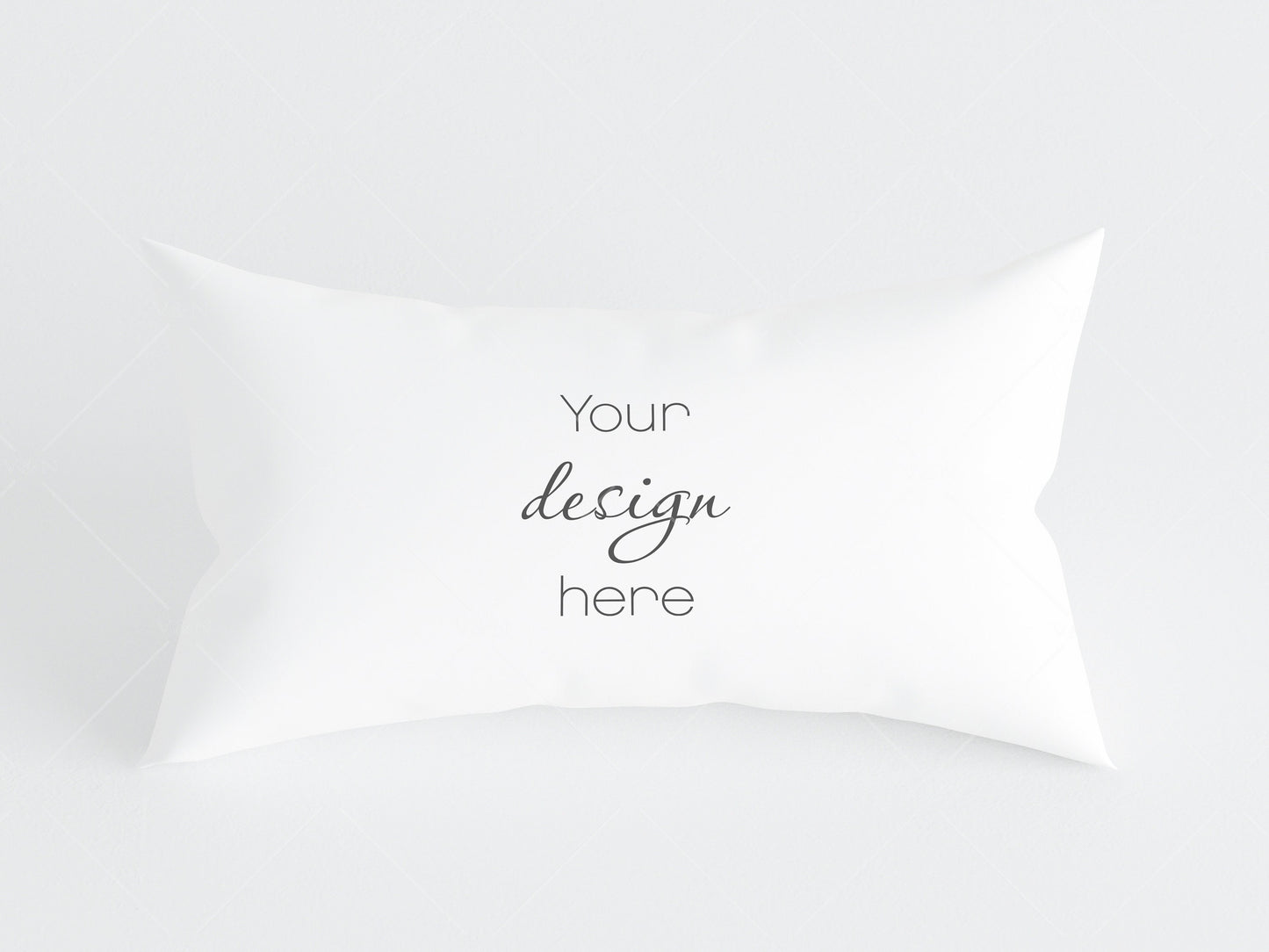 14'' x 36'' Pillow Mockup PSD, White Pillow Mockup, Pillow Smart Object in Photoshop, Minimalist Pillow Mockup JPG PSD