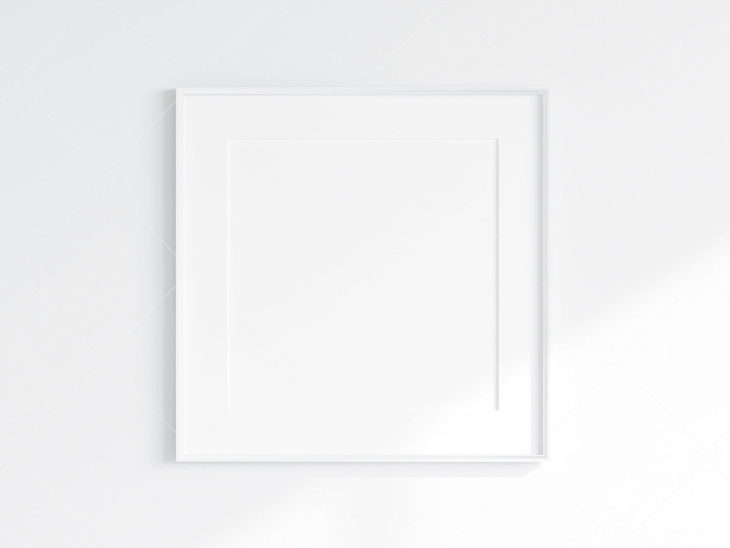 Minimalist Frame Mockup, Square White Frame Mockup, Poster Mockup, Square Frame Mockup, Frame Mockup for Print, JPG PNG PSD