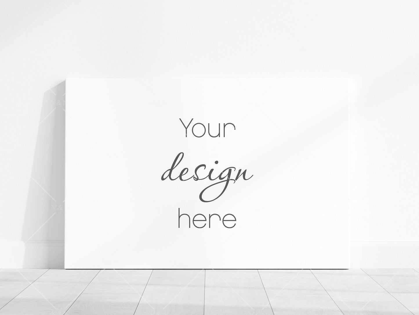 3x2 Canvas Mockup PSD, Horizontal Canvas Mockup Smart Object in Photoshop, Minimalist Landscape Canvas Mockup JPG PSD