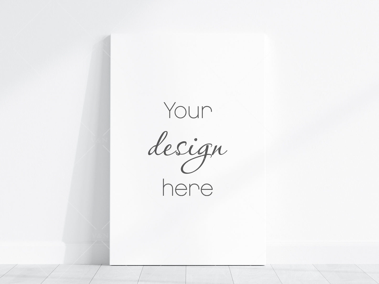 2x3 Canvas Mockup PSD, Vertical Canvas Mockup Smart Object in Photoshop, Minimalist Portrate Canvas Mockup JPG PSD