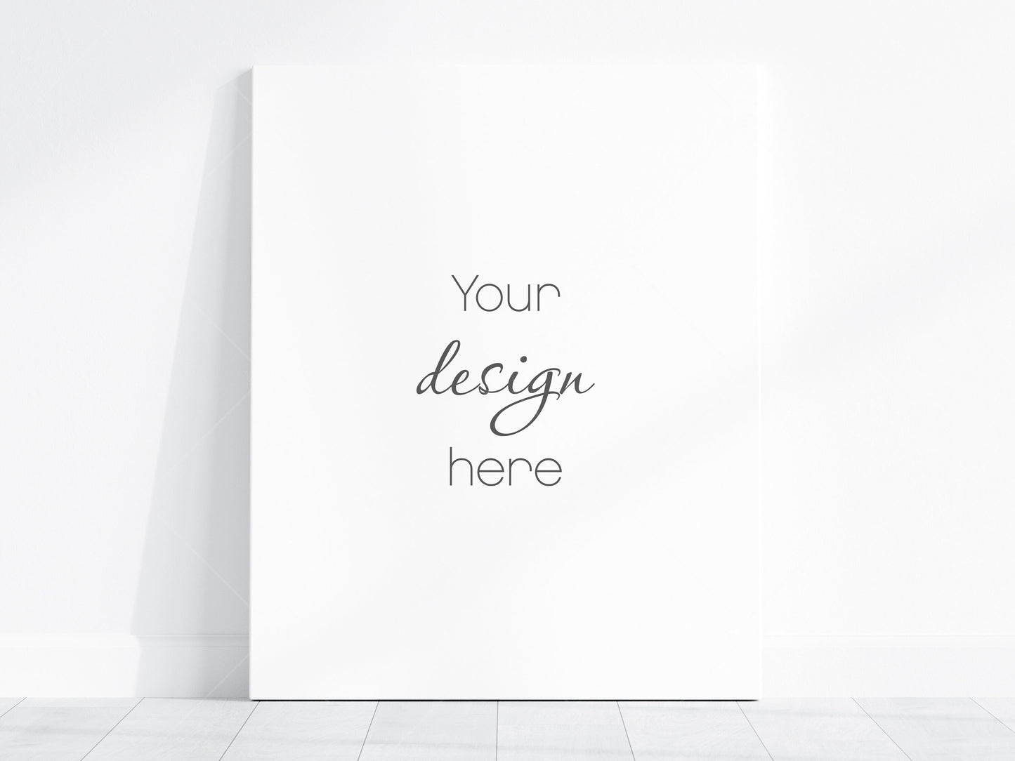 4x5 Canvas Mockup PSD, Vertical Canvas Mockup Smart Object in Photoshop, Minimalist Portrate Canvas Mockup JPG PSD