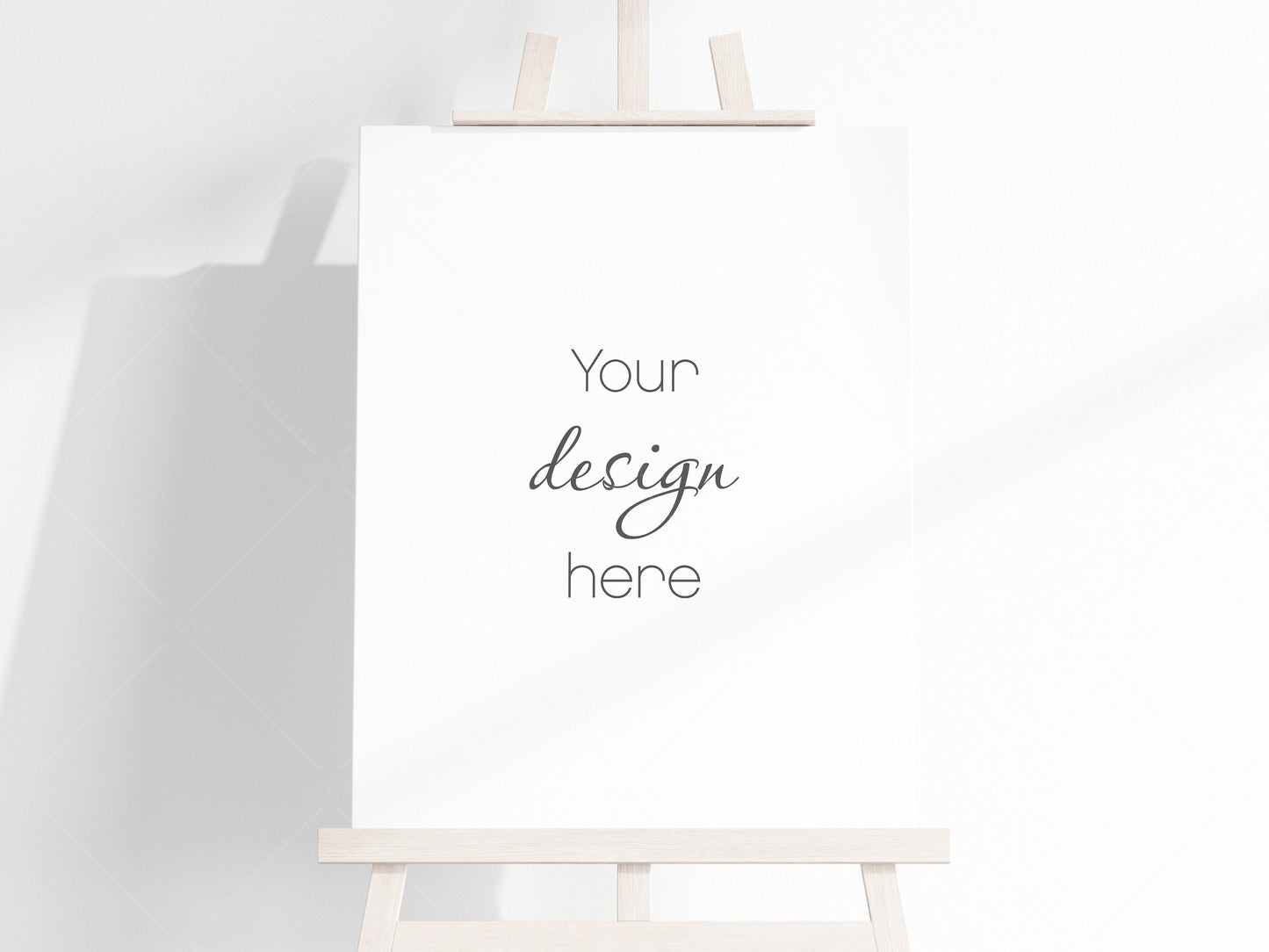 Canvas Mockup PSD, Easel Mockup, Vertical Canvas Mockup Smart Object in Photoshop, Minimalist Portrait Canvas Mockup JPG PSD