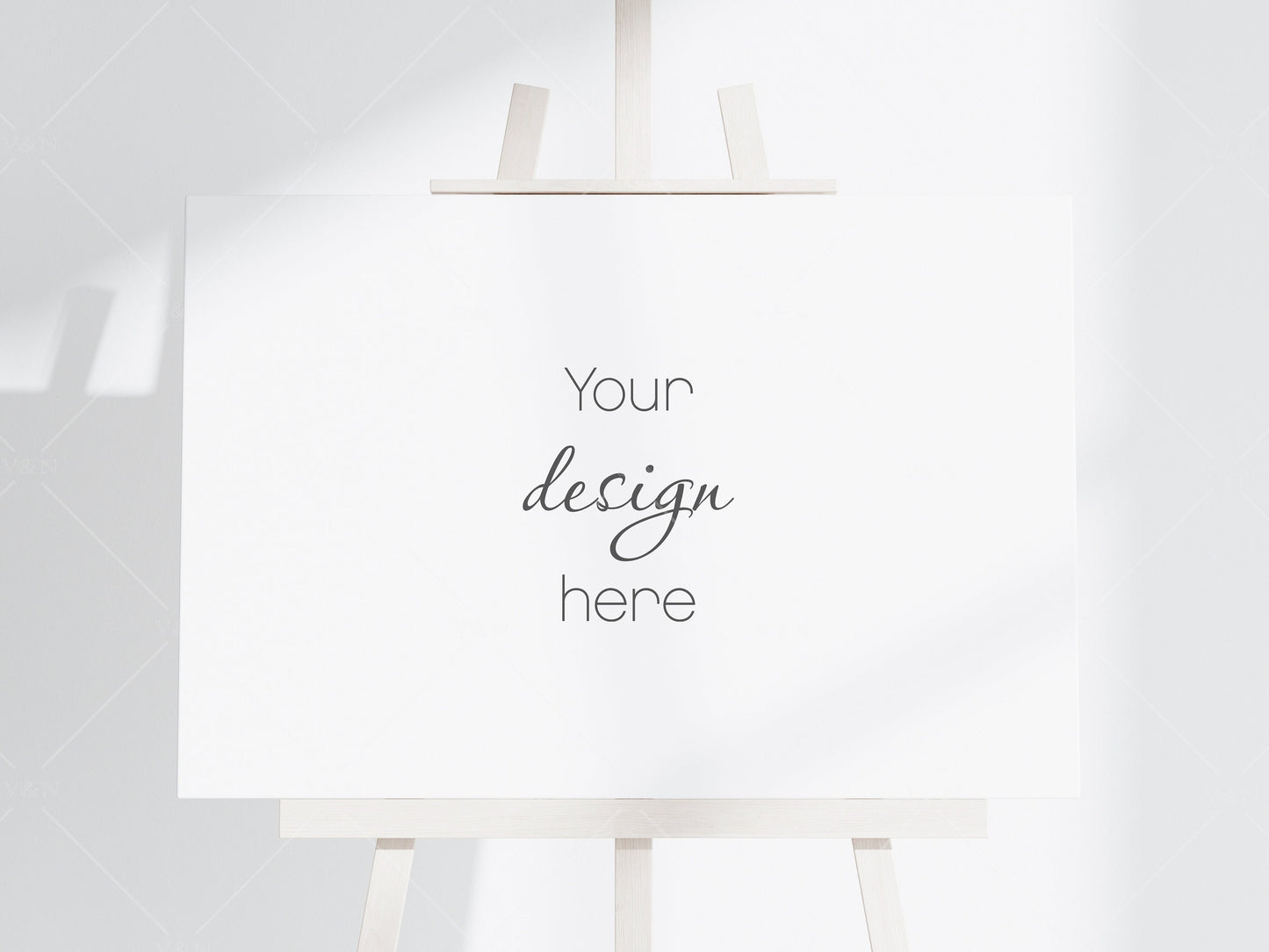 3x2 Canvas Mockup PSD, Easel Mockup, Horizontal Canvas Mockup Smart Object in Photoshop, Minimalist Landscape Canvas Mockup JPG PSD