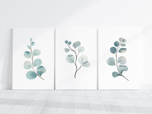 Three 2x3 Canvases Mockup PSD, 3 Vertical Canvases Mockup Smart Object in Photoshop, Minimalist Portrate Canvases Mockup JPG PSD