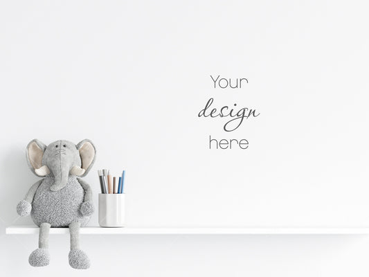 Empty Wall Mockup Nursery, Modern Kid's Room Mockup, Children's Room Mockup, Empty Wall Nursery Interior Mockup, Minimalist Nursery Mockup