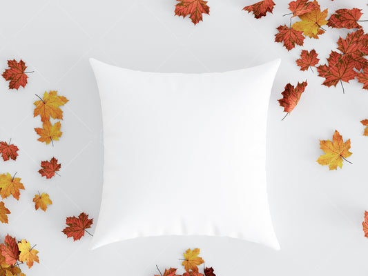 Fall Pillow Mockup JPG, Halloween Pillow Mockup, White Pillow Mockup, Square Pillow Mockup, Minimalist Square Pillow Mockup Halloween