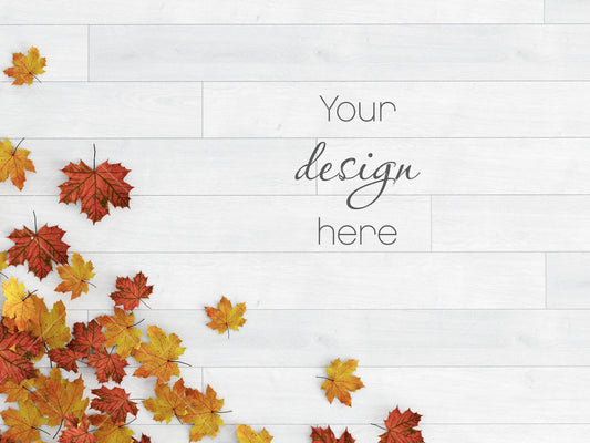 Halloween Background, Fall Mockup, Fall Wood Digital Backdrop Scene, Autumn Gray Wood Texture Mockup Flat Lay