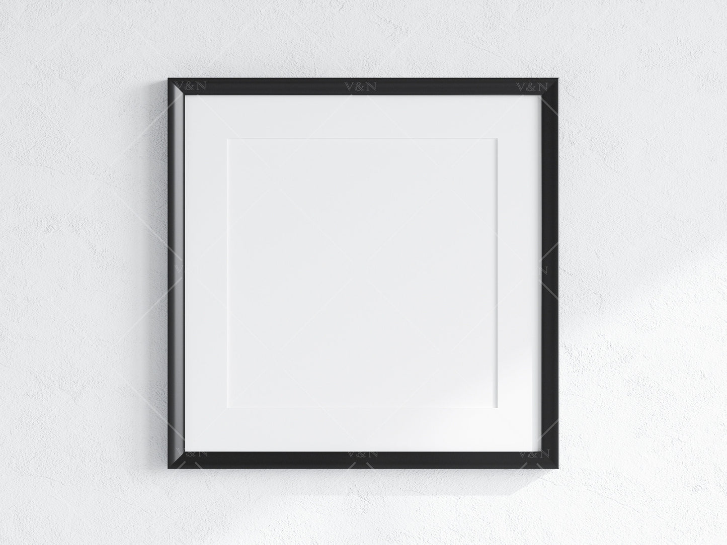 Minimalist Frame Mockup, Square Black Frame Mockup, Poster Mockup, Square Frame Mockup, Frame Mockup for Print, JPG PNG PSD