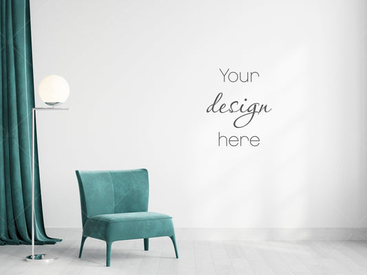 Wall Mockup, Living Room Wall Mockup, Blank Wall Mockup, Empty Wall Mockup, Modern Interior Wall Mockup