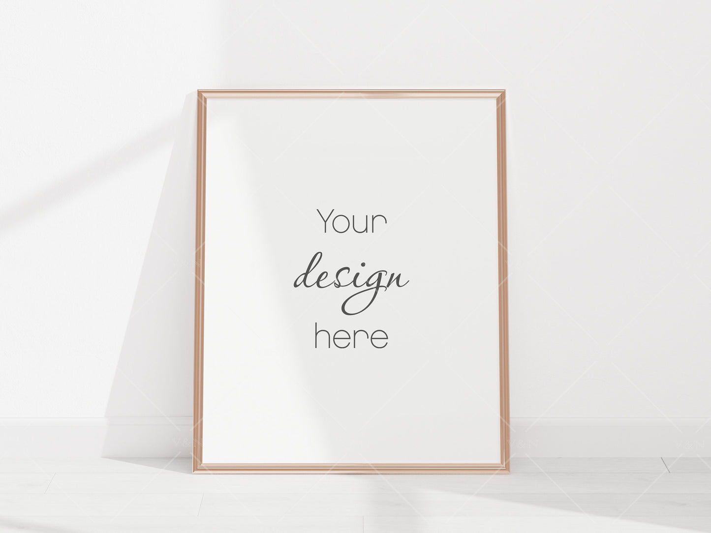 Minimalist Frame Mockup, Horizontal and Vertical Golden Frame Mockup, Landscape Mockup, Portrait Golden Frame Mockup, Frame Mockup for Print