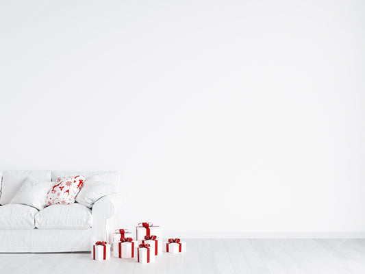 Christmas Blank Wall Mockup, Empty Wall Mockup, Modern Interior Wall Mockup, Living Room Wall Mockup, Wall Mockup