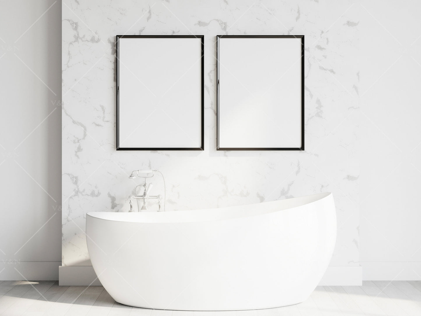 Bathroom Wall Mockup, Frame Mockup 3x4, Poster Mockup, Modern Interior Mockup, Frame Mockup