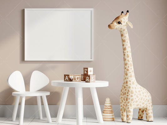 Nursery Frame Mockup, Modern Kid's Room Frame Mockup, Nursery Mockup