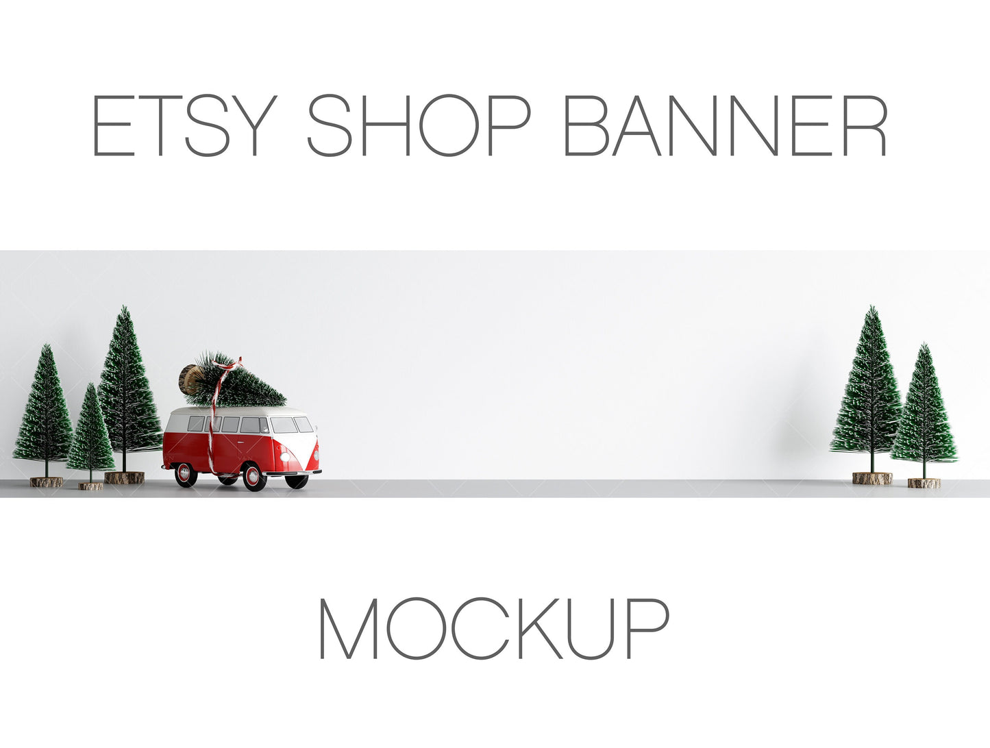 Christmas Etsy Shop Banner Mockup