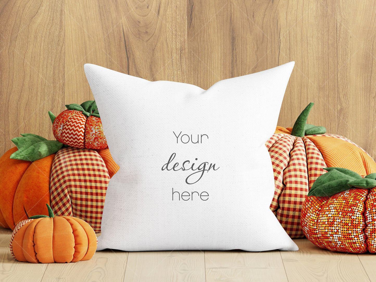 White Pillow Mockup, Halloween Pillow Mockup JPG, Square Pillow Mockup, Fall Square Pillow Mockup