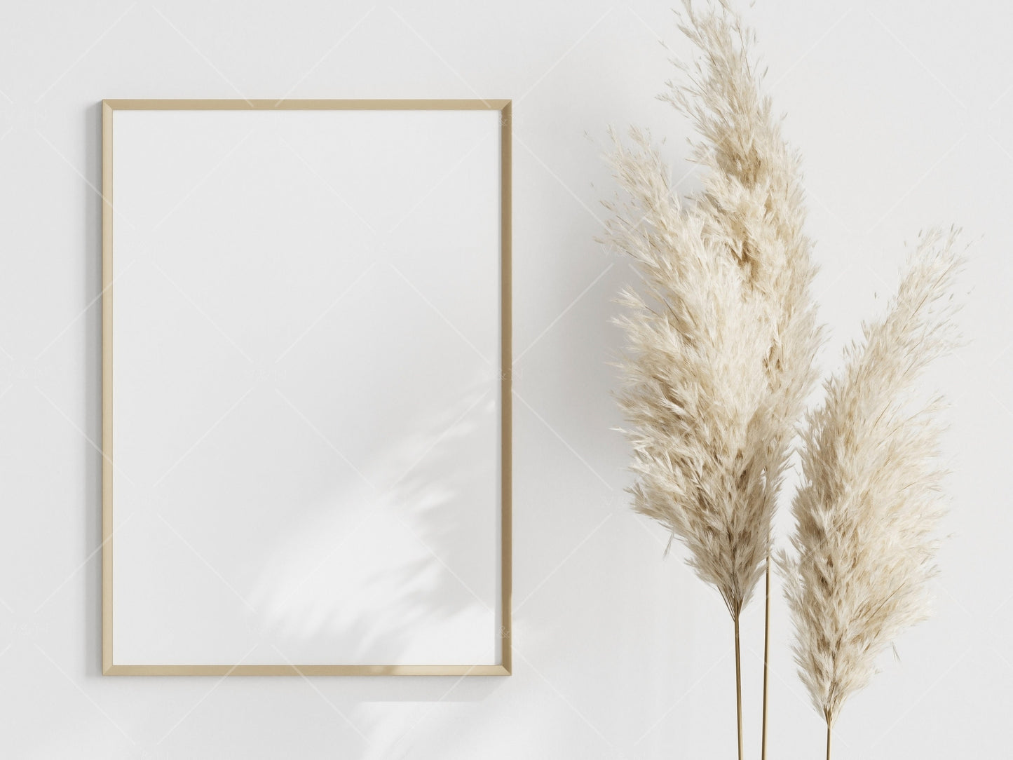 Minimalist Boho Frame Mockup, Minimalist Poster Mockup, Vertical Wooden Frame Mockup A1, Frame Mockup for Print, Frame Mockup for Art