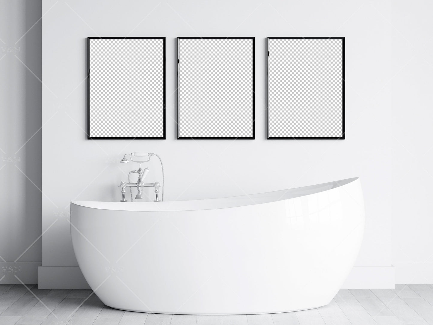 Moderm Bathroom Mockup, Bathroom Wall Mockup, Frame Mockup 3x4, Poster Mockup, Modern Interior Mockup, Frame Mockup