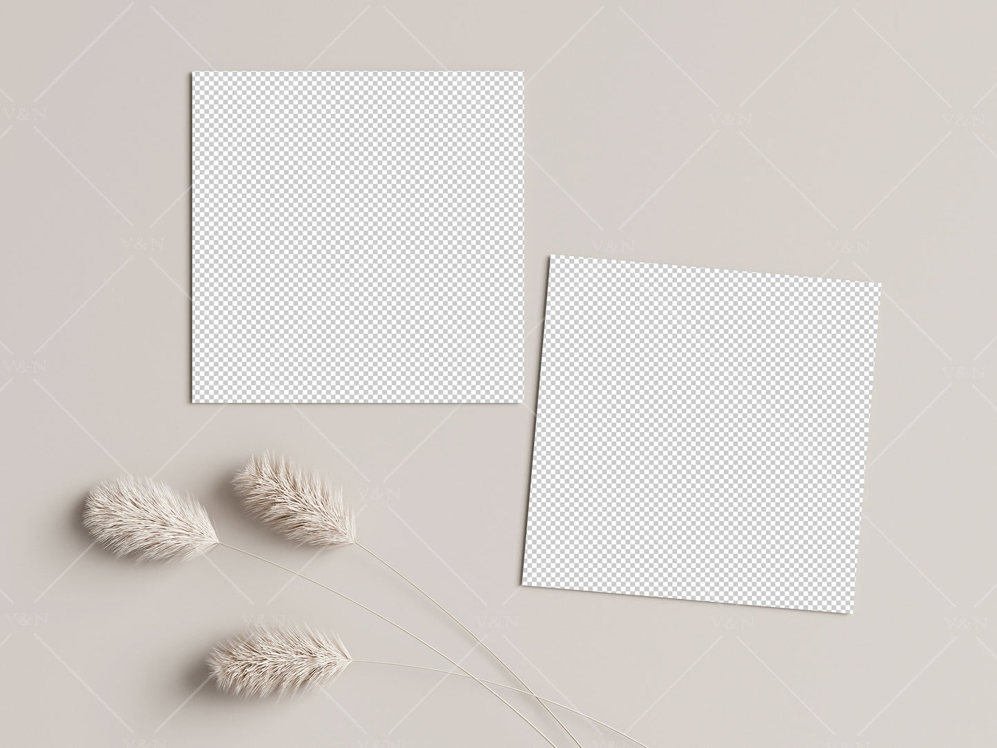 Square Card Mockup, Invitation Mockup, Greeting Card Mockup