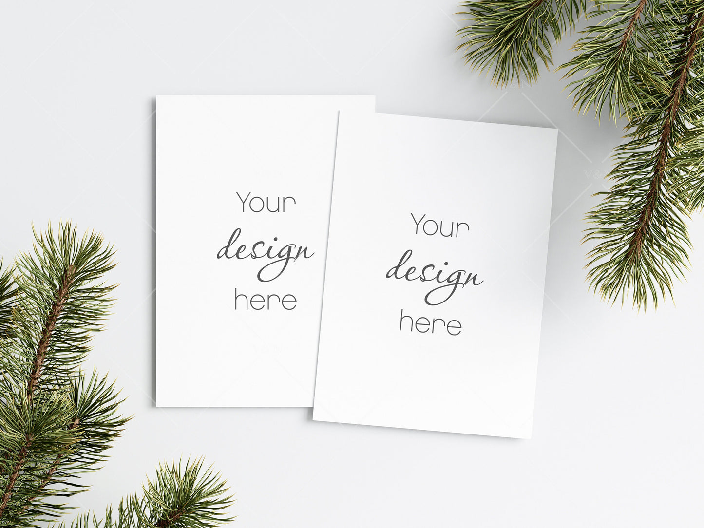 Christmas Card Mockup 5x7, Mockup Christmas Card, Invitation Mockup, Greeting Card Mockup