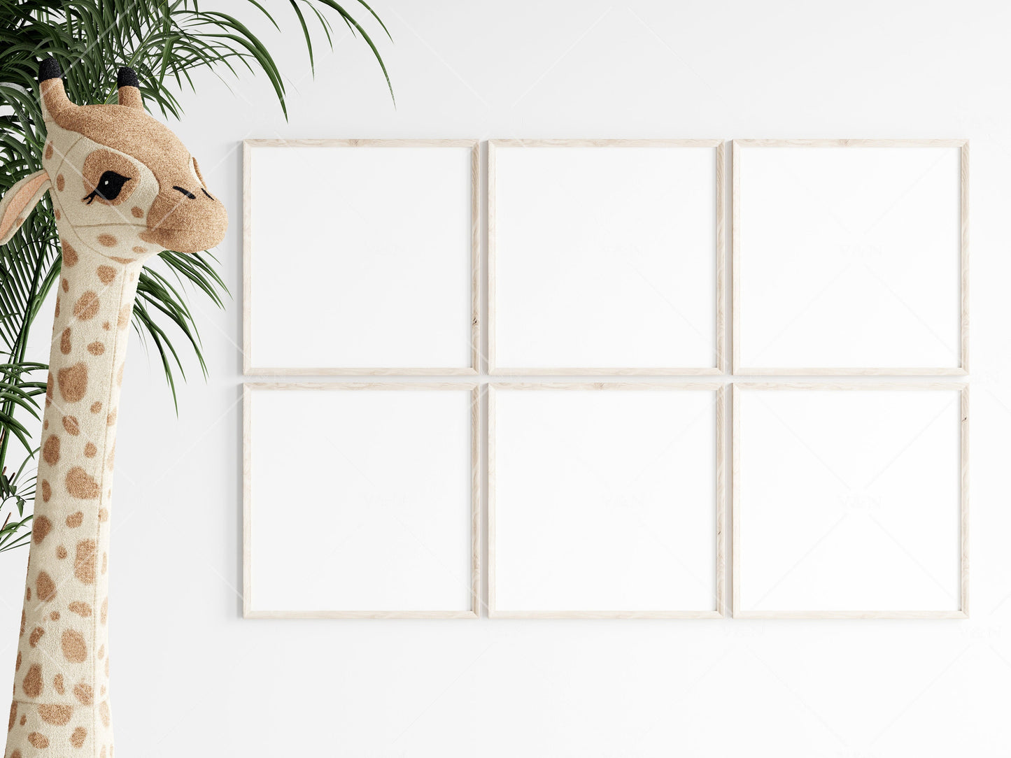 Frame Mockup Nursery, Modern Kids Room Frame Mockup, Nursery Interior Wall Mockup, Minimalist Nursery Frame Mockup