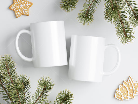 Christmas Mug Mockup JPG, Christmas Cup Mockup, White Mug Mockup, Coffee Cup Mockup, Cup Mockup, Mug Mockup Front