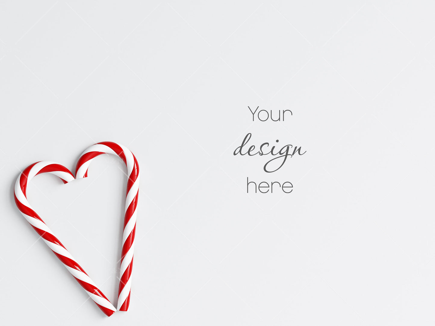 Christmas Flat Lay Mock Up JPG, Styled Wooden Background With Christmas Decor