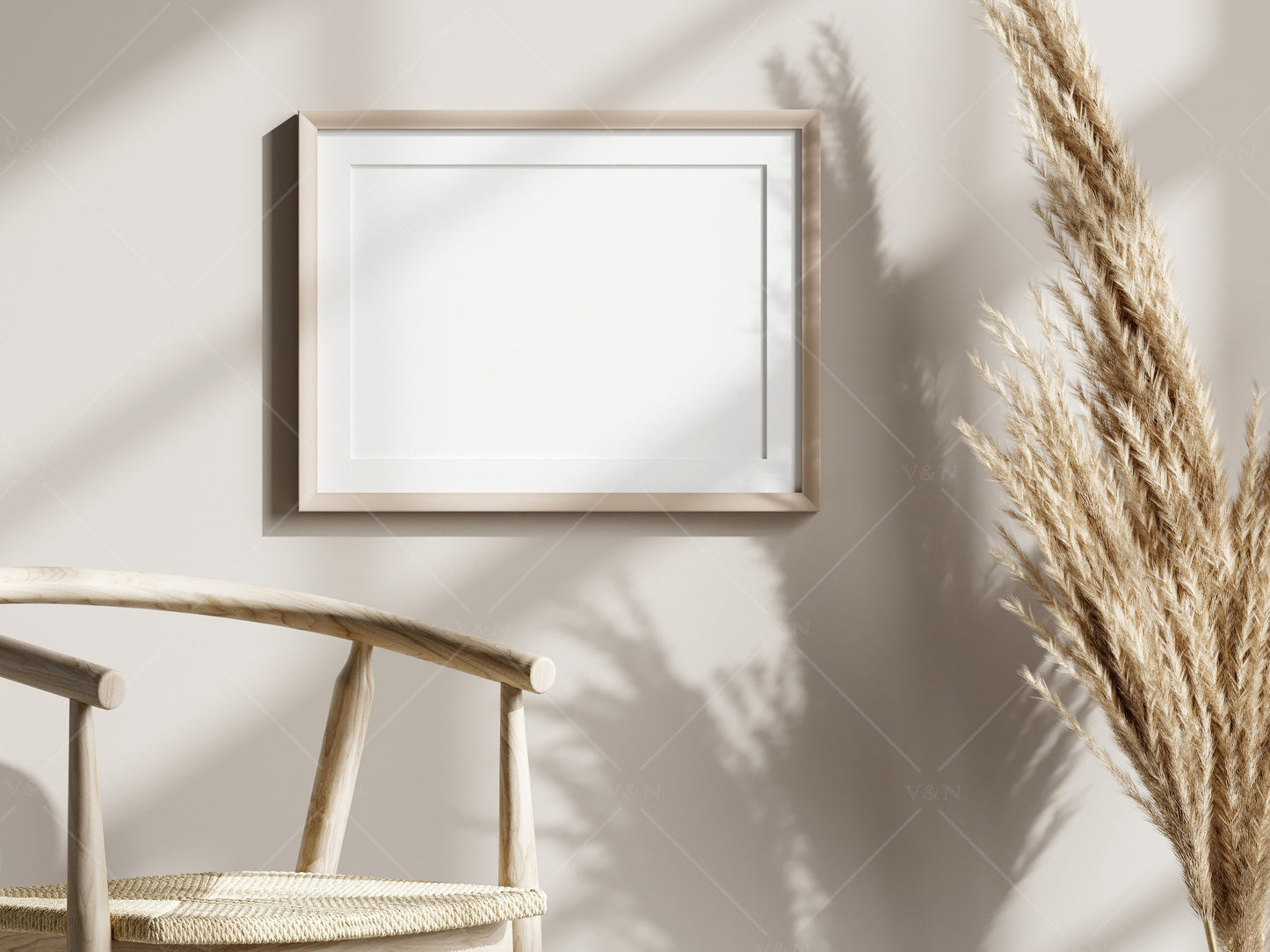 Boho Frame Mockup, Wooden Frame Mockup A3, Poster Mockup, Poster Mockup, Frame Mockup for Print, Frame Mockup for Art