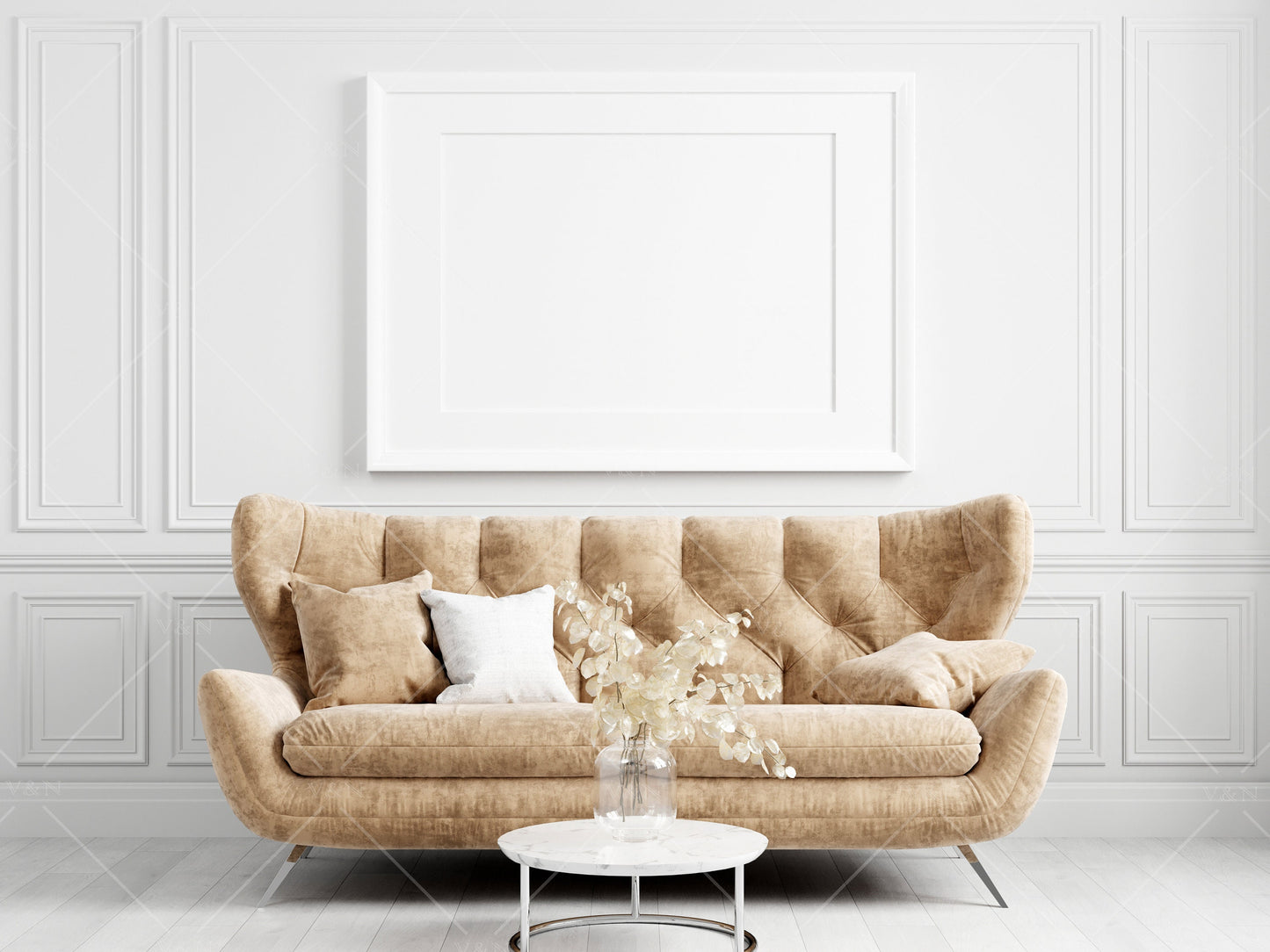 Living Room Frame Mockup, Minimalist Frame Mockup, Horizontal Frame Mockup A1, Horizontal Frame Mockup, Frame Mockup, PSD JPG, PNG